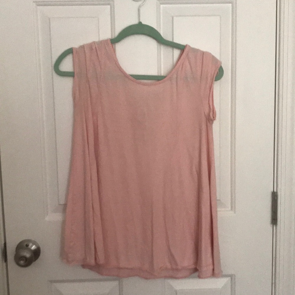 Backless pink spring top